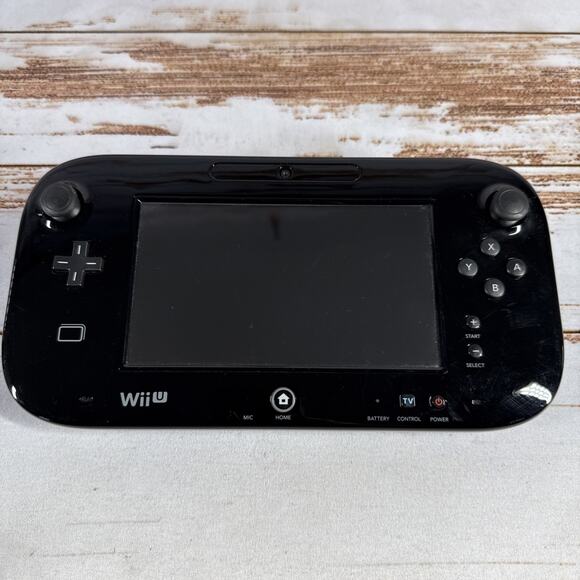 Nintendo Wii U GamePad – Black, OEM, Tested, Works, Controller Only WUP-010 - Picture 1 of 5